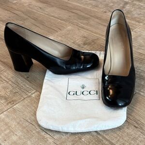 Gucci Women's Black Patent Leather Heels